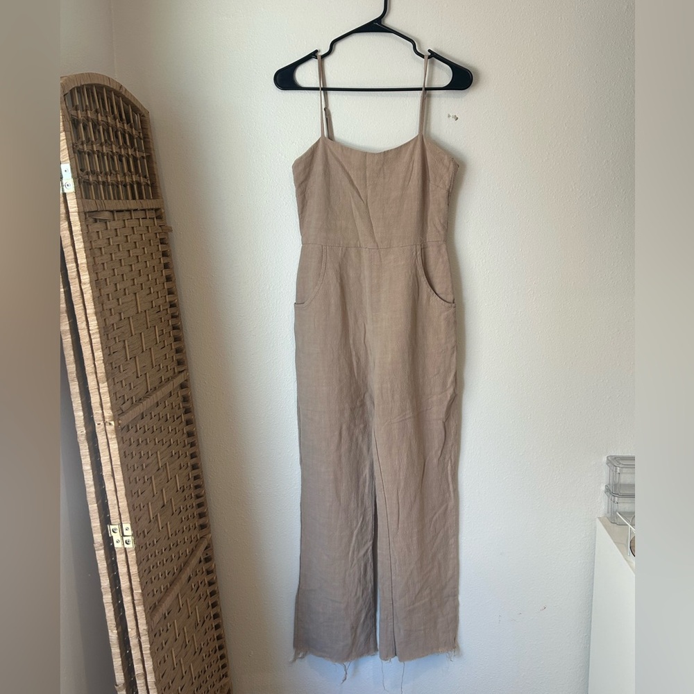 Honey Punch Light beige Brown Jumpsuit